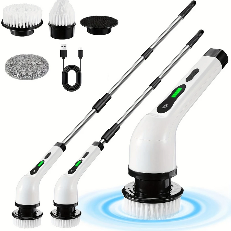 Escova Elétrica 3 em 1 CleanPro - Limpeza Profunda em Qualquer Superfície