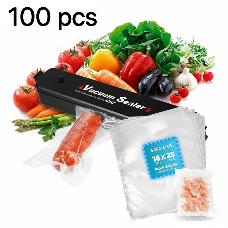 Seladora a Vácuo Fresh - Alimentos Frescos por 5x Mais Tempo