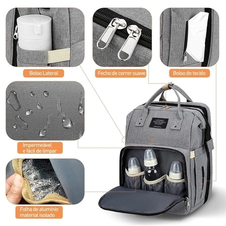 Mochila Maternidade Magic - Berço Portátil Onde Você Estiver